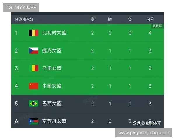 最新世界杯预选赛积分榜排名表全景分析，帮助球迷了解各队晋级形势与排名变化