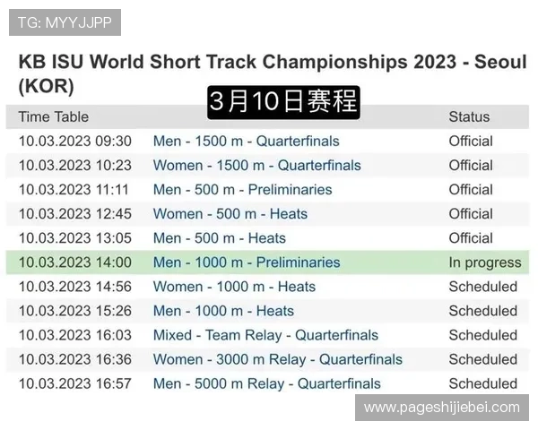 短道速滑世界杯2024赛程安排与精彩赛事全解析助你提前了解比赛亮点